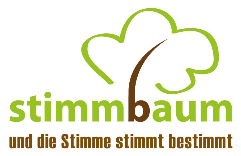 Stimmbaum-Logo und die Stimme Stimmt bestimmt
