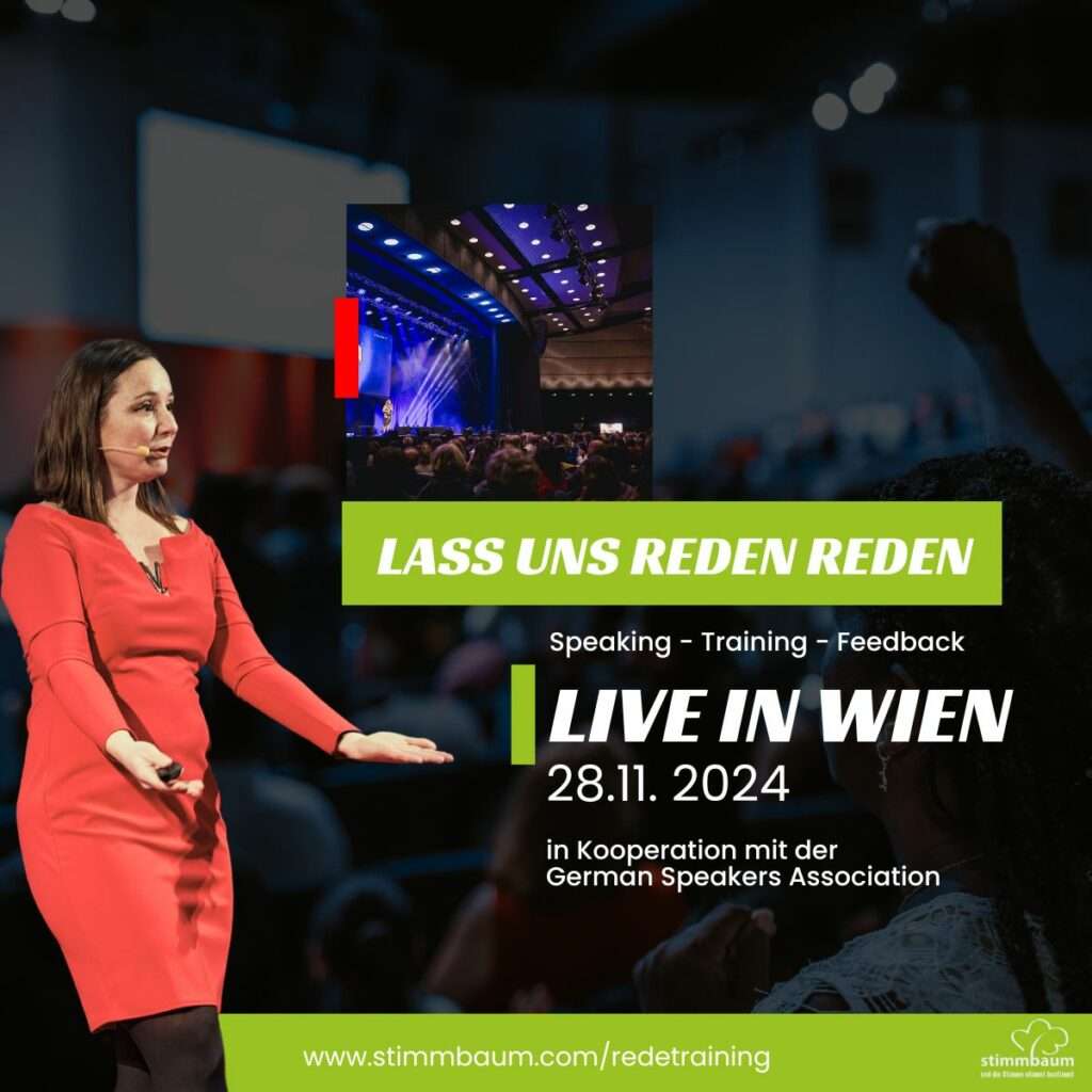 Lass uns Reden reden - Bühnentraining von Stimmbaum in Wien 28.11.24