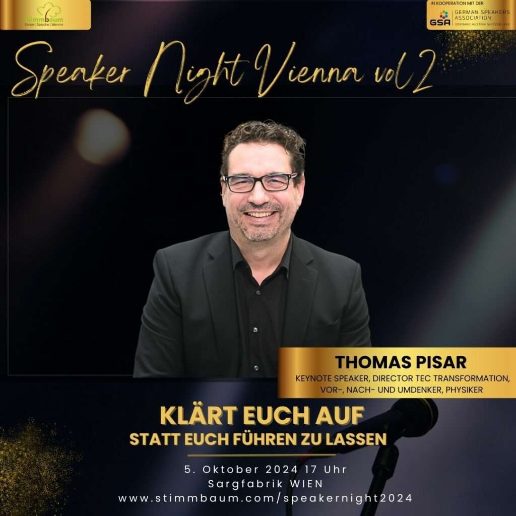 Speakernight Vienna - Thomas Pisar Speaker