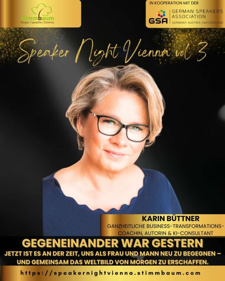 Speakernight Vienna Speakerwettbewerb Speaker 2025 Karin Büttner