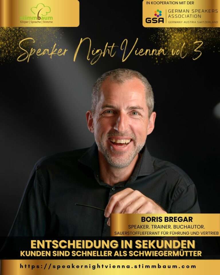 Speakerwettbewerb Speakernight Vienna Vol III; Speaker Boris Bregar
