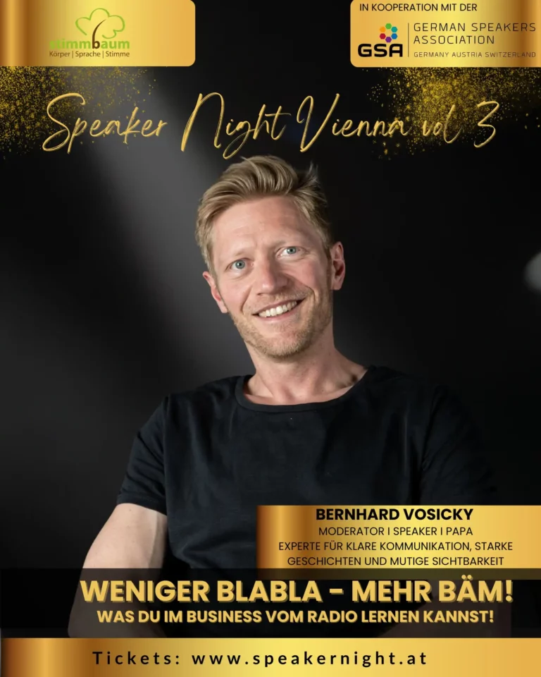 Speakernight Vienna Speaker Bernhard Vosicky 2025