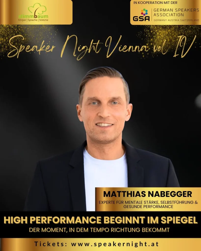 Speakernight Vienna - Matthias Nabegger Speaker 2026