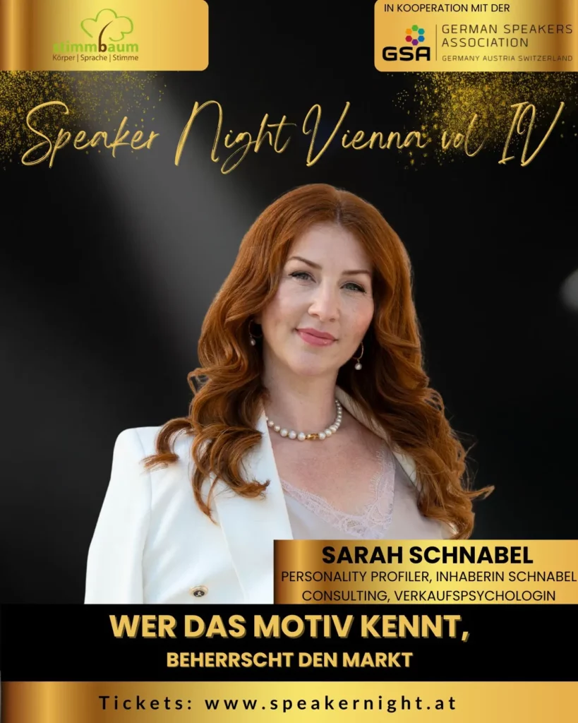 Sarah Schnabel - Speakernight Vienna 2026 - Keynotespeakerin