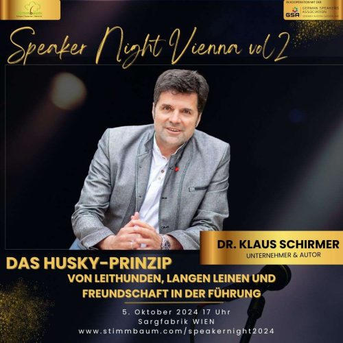 Dr. Klaus Schirmer - Speakernight Vienna - Speaker 5.10.24